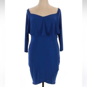 Fashion to Figure Royal Blue Long Sleeve Dress